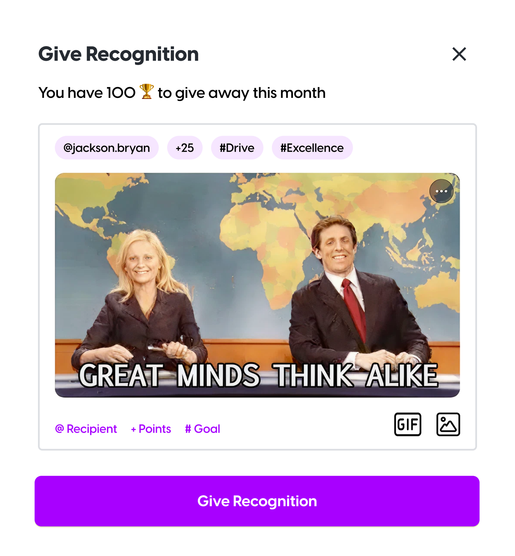 Recognition cards